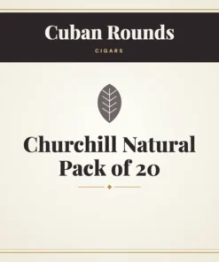 Cuban Rounds Churchill Natural Cigars Pack of 20