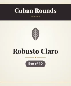 Cuban Rounds Robusto Claro Cigars – Box of 40