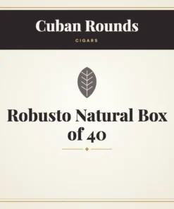 Cuban Rounds Robusto Natural Cigars Box of 40