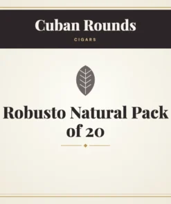 Cuban Rounds Robusto Natural Cigars Pack of 20