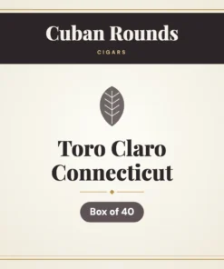 Cuban Rounds Toro Claro Connecticut Cigars – Box of 40
