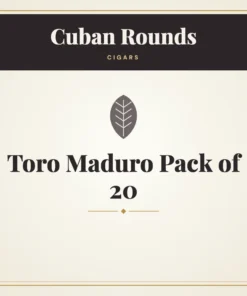 Cuban Rounds Toro Maduro Cigars Pack of 20