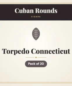 Cuban Rounds Torpedo Connecticut Cigars – Pack of 20