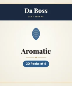 Da Boss Aromatic Leaf Wraps – 20 Packs of 4