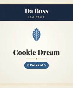 Da Boss Cookie Dream Leaf Wraps – 8 Packs of 5