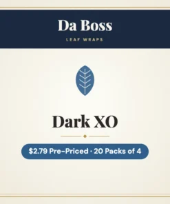 Da Boss Dark XO Leaf Wraps $2.79 Pre-Priced – 20 Packs of 4