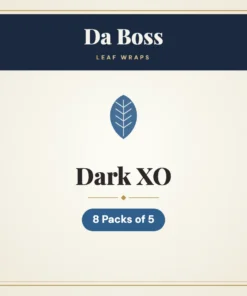 Da Boss Dark XO Leaf Wraps – 8 Packs of 5