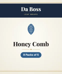 Da Boss Honey Comb Leaf Wraps – 8 Packs of 5
