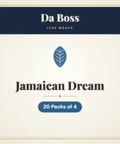 Da Boss Jamaican Dream Leaf Wraps – 20 Packs of 4