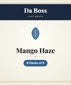 Da Boss Mango Haze Leaf Wraps – 8 Packs of 5
