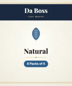 Da Boss Natural Leaf Wraps – 8 Packs of 5