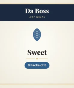 Da Boss Sweet Leaf Wraps – 8 Packs of 5