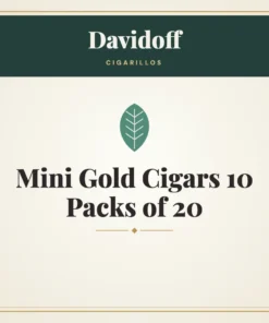 Davidoff Mini Cigarillos Gold Cigars 10 Packs of 20