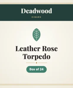 Deadwood Leather Rose Torpedo Cigars – Box of 24