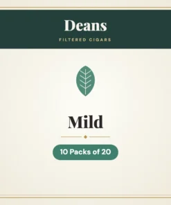 Deans Mild Filtered Cigars – 10 Packs of 20