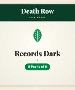 Death Row Records Dark Leaf Wraps – 8 Packs of 6