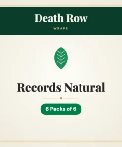 Death Row Records Natural Wraps – 8 Packs of 6