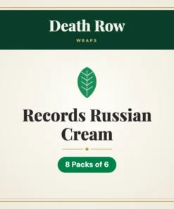 Death Row Records Russian Cream Wraps – 8 Packs of 6