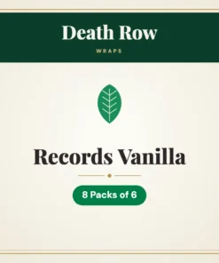 Death Row Records Vanilla Wraps – 8 Packs of 6