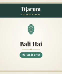 Djarum Bali Hai Filtered Cigars – 10 Packs of 12