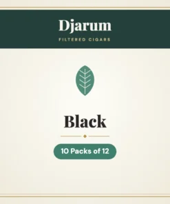 Djarum Black Filtered Cigars – 10 Packs of 12