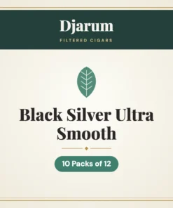 Djarum Black Silver Ultra Smooth Filtered Cigars – 10 Packs of 12