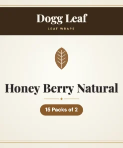Dogg Leaf Honey Berry Natural Leaf Wraps – 15 Packs of 2