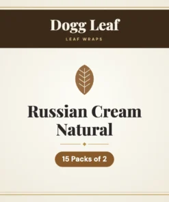 Dogg Leaf Russian Cream Natural Leaf Wraps – 15 Packs of 2