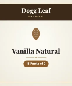 Dogg Leaf Vanilla Natural Leaf Wraps – 15 Packs of 2