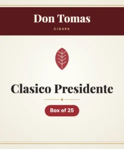 Don Tomas Clasico Presidente Cigars – Box of 25