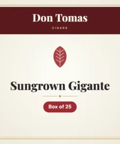 Don Tomas Sungrown Gigante Cigars – Box of 25
