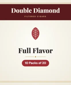 Double Diamond Full Flavor Filtered Cigars – 10 Packs of 20