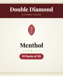 Double Diamond Menthol Filtered Cigars – 10 Packs of 20