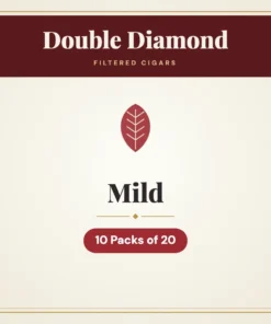 Double Diamond Mild Filtered Cigars – 10 Packs of 20