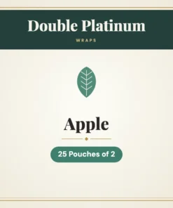 Double Platinum Apple Wraps – 25 Pouches of 2