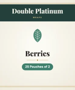 Double Platinum Berries Wraps – 25 Pouches of 2