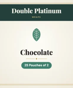 Double Platinum Chocolate Wraps – 25 Pouches of 2