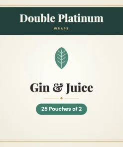 Double Platinum Gin & Juice Wraps – 25 Pouches of 2