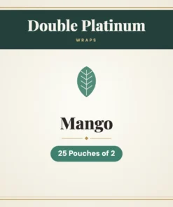 Double Platinum Mango Wraps – 25 Pouches of 2