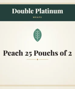 Double Platinum Peach 25 Pouchs of 2 Wraps