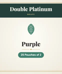 Double Platinum Purple Wraps – 25 Pouches of 2