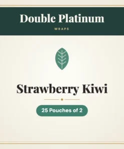Double Platinum Strawberry Kiwi Wraps – 25 Pouches of 2