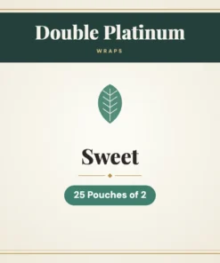 Double Platinum Sweet Wraps – 25 Pouches of 2