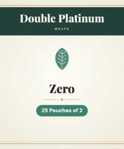 Double Platinum Zero Wraps – 25 Pouches of 2