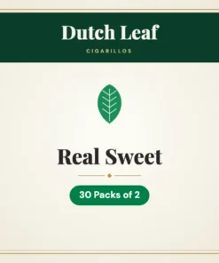 Dutch Leaf Real Sweet Cigarillos – 30 Packs of 2