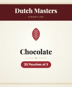 Dutch Masters Chocolate Cigarillos – 20 Pouches of 3
