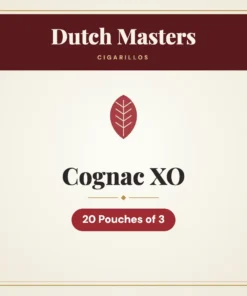 Dutch Masters Cognac XO Cigarillos – 20 Pouches of 3