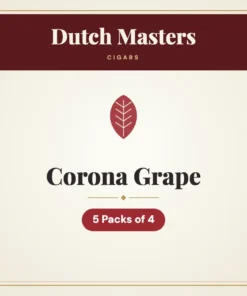 Dutch Masters Corona Grape Cigars – 5 Packs of 4