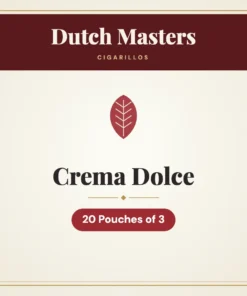 Dutch Masters Crema Dolce Cigarillos – 20 Pouches of 3
