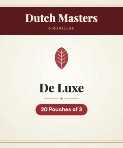 Dutch Masters De Luxe Cigarillos – 20 Pouches of 3